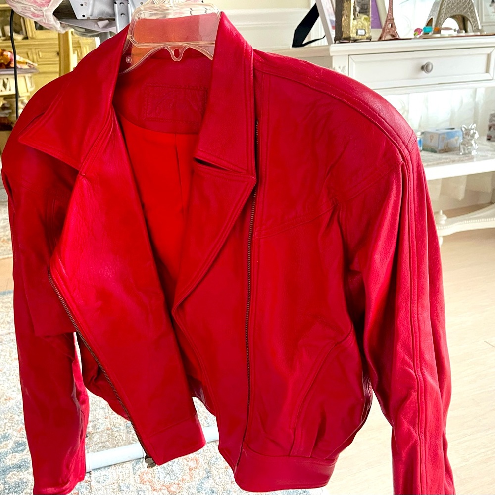Ladies leather jacket